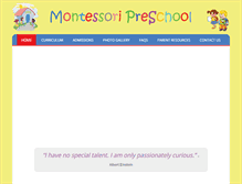 Tablet Screenshot of montessoripreschool.us